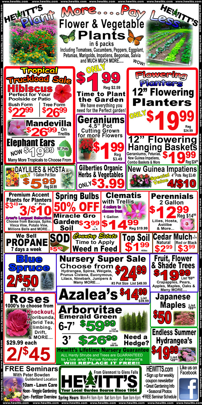 Hewitts ad 060415 Hewitts Garden Centers